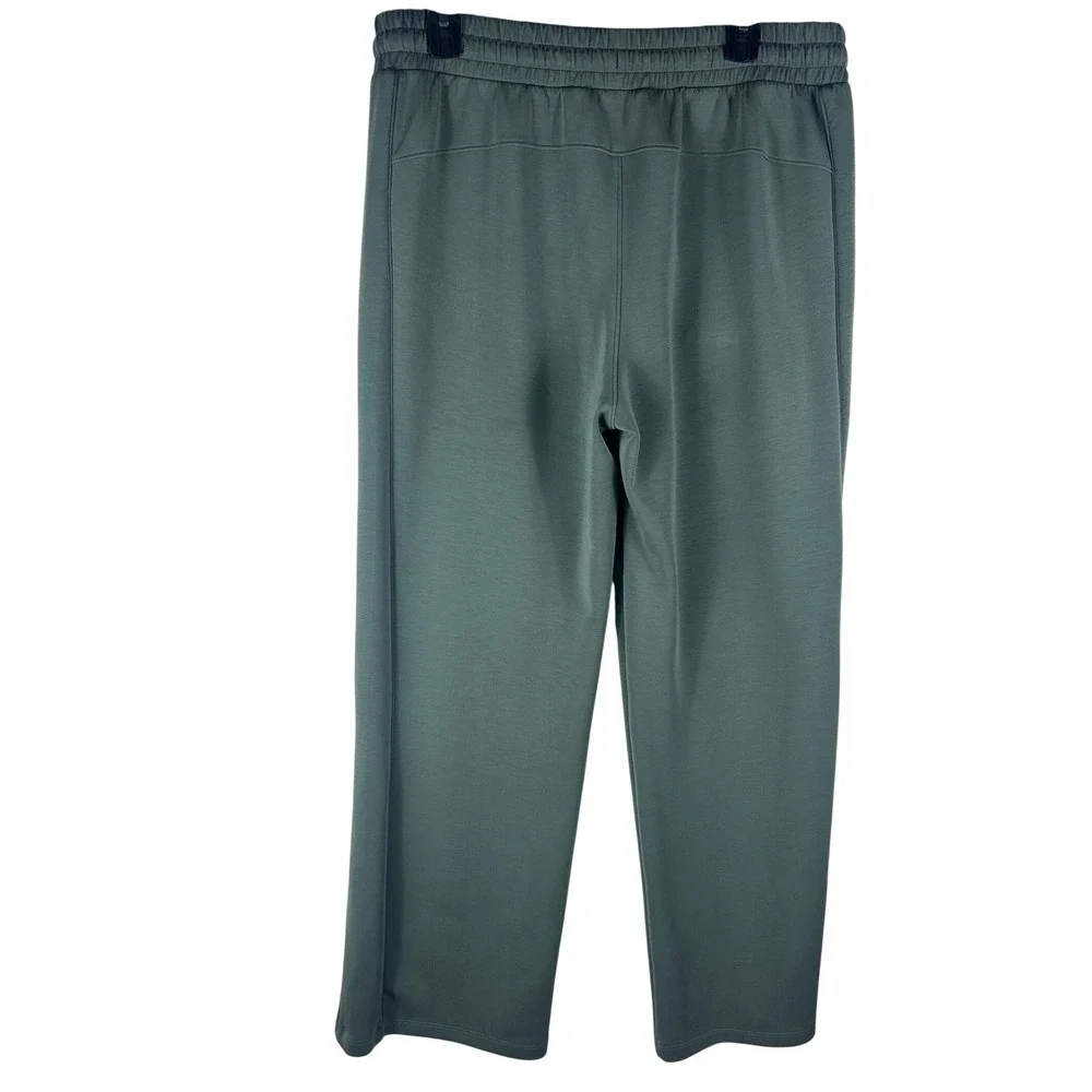 Member's Mark Womens Sandwash‎ Wide Leg Pant Sage Green Large Relaxed Athleisure